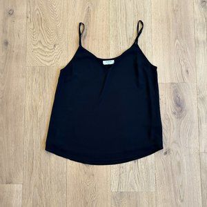 Small Babaton Silky Black Tank Top